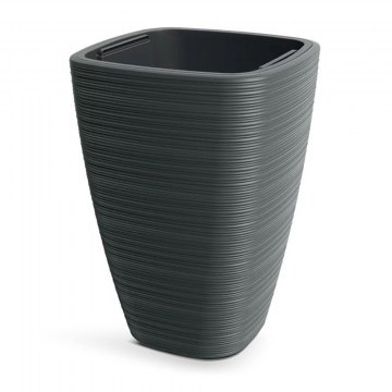 Vena Square Planter 787930 29x29x44cm Dark Grey