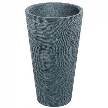 Tubra Round Slim Planter 770604 60x60x100cm Granite