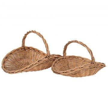 Storage Baskets 93076 (Set 2Pcs) 57x40x30cm/45x32x18cm Natural