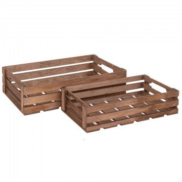 Καλάθια Αποθήκευσης 93090 (Σετ 2Τμχ) 33x20x8cm/28x17x6,5cm Natural