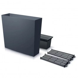 Ζαρντινιέρα Urbi Case T 463650 77x22x69cm Anthracite ANTHRACITE