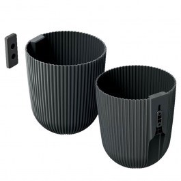 Κασπώ Επιτοίχιο Milly Wall 861647 Φ15x18cm Carbon CARBONE