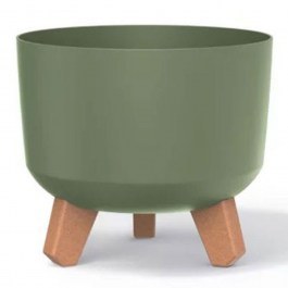 Κασπώ Πλαστικό Gracia 570396 Φ20x17.5cm Earthy Green GREEN