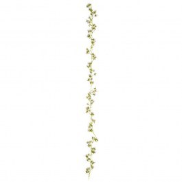 Κρεμαστή Γιρλάντα 92832 Με Άνθη 180cm Green-White GREEN-WHITE