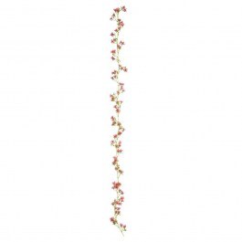 Κρεμαστή Γιρλάντα 92833 Με Άνθη 180cm Green-Pink GREEN-PINK