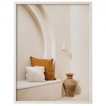 Κάδρο Minimal 94832 Με Βάζο Και Μαξιλάρια 40x60cm White