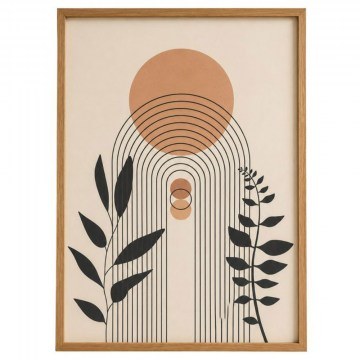 Κάδρο 94833 Με Αφηρημένο Θέμα 30x40cm Natural-Cream