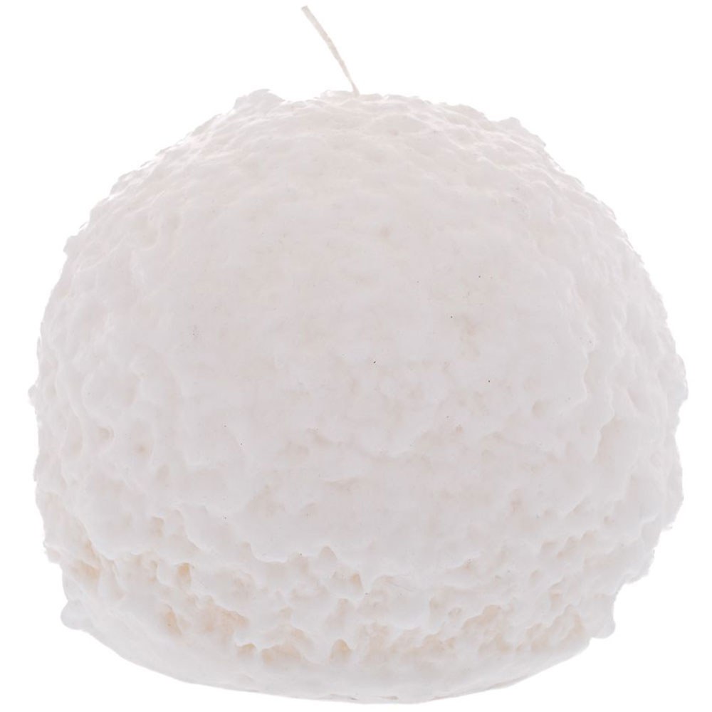 Χριστουγεννιάτικο Κερί Χιονόμπαλα 87395 Φ15cm White