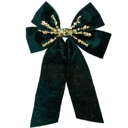 Φιόγκος Βελούδινος 90682 20x30cm Green GREEN