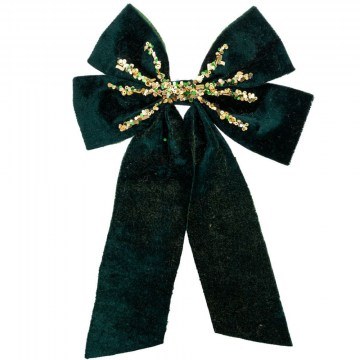 Φιόγκος Βελούδινος 90682 20x30cm Green