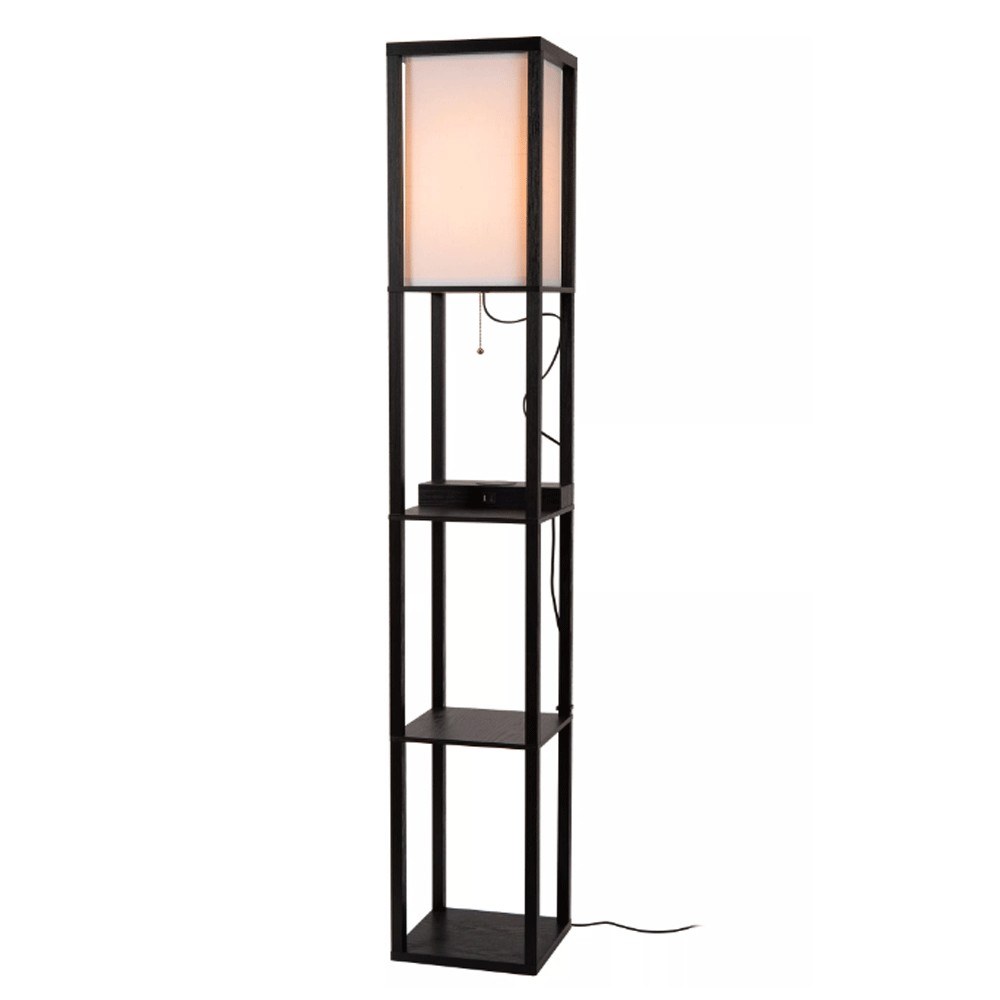 Φωτιστικό δαπέδου — 26 × 26 × 162,7 cm — Mdf · Lucide · BLACK · Κωδικός designdrops-1349407