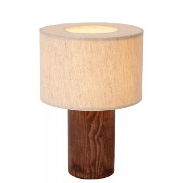 Φωτιστικό Επιτραπέζιο Tachina 06525/81/70 15x20,7cm 1xE14 15W Brown-Beige Lucide