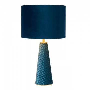 Φωτιστικό Επιτραπέζιο Velvet 10501/81/37 25x47cm 1xE27 60W Turquoise Lucide