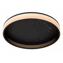 Ceiling Lamp Estreja 71102/40/30 40x9cm 40W LED 2500K Dimmable Black Lucide BLACK