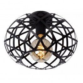 Ceiling Lamp Wolfram 21117/30/30 30x20cm 1xE27 40W Black Lucide BLACK