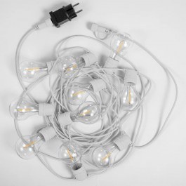 Φωτιστικό Οροφής - Γιρλάντα Allegra LUMGALLOCBXNW 800cm 10xE27 35Lm 220V 2700K White New Garden WHITE