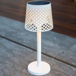Φωτιστικό Ηλιακό Greta 5 Σε 1 LUMGRE080BXSWNW Φ16x80cm Led 80Lm 3000K White New Garden WHITE