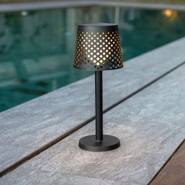 Φωτιστικό Ηλιακό Greta 5 Σε 1 LUMGRE080NXSWNW Φ16x80cm Led 80Lm 3000K Black New Garden BLACK