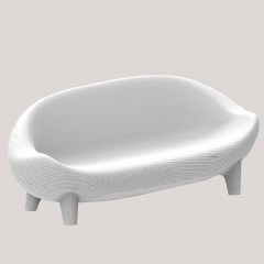 Καναπές Τριθέσιος Jamaica MOBSOFJABXNW 210x81,5x80,5cm White New Garden