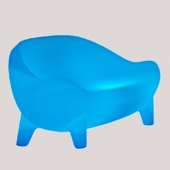 Three-Seater Sofa Jamaica Solar & Rechargeable MOBSOFJASSNW 210x81,5x80,5cm 2x600Lm Led RGB + 6500K White New Garden
