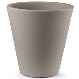 Γλάστρα Cosmos Στρογγυλή Με Διπλό Τοίχωμα Φ65x65cm 123Lt Taupe Veca TAUPE