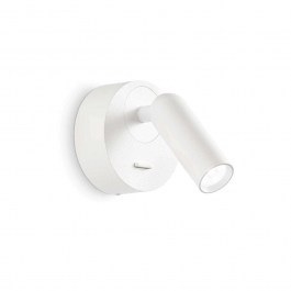 Φωτιστικό Τοίχου Bean Led 260600 7x11x8,5cm 3,5W 3000K White Ideal Lux WHITE