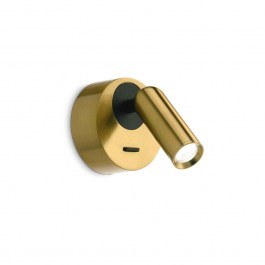 Φωτιστικό Τοίχου Bean Led 260624 7x11x8,5cm 3,5W 3000K Gold Ideal Lux GOLD
