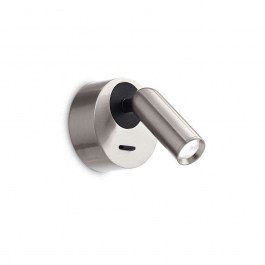 Φωτιστικό Τοίχου Bean Led 260631 7x11x8,5cm 3,5W 3000K Nickel Ideal Lux NICKEL