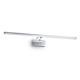 Φωτιστικό Τοίχου-Απλίκα Alma Led 224992 81x15x9cm 18W 3000K 2250lm Chrome Ideal Lux CHROME