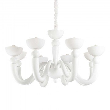 Ceiling Lamp-Chandelier Bon bon 094007 95,5x 75/140cm 8xE14 40W White Ideal Lux