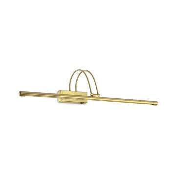Φωτιστικό Τοίχου Bow 121130 76x18x23cm Led 8W 3000K Gold Ideal Lux