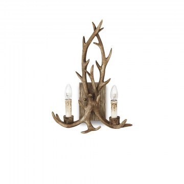 Wall Lamp Chalet 115511 37x49x17cm 2xE14 40W Brown Ideal Lux