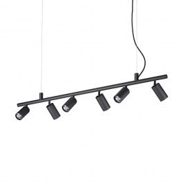 Ceiling Lamp-Rail 231396 115,5x16,5/225x5,5cm 6xGU10 28W Black Ideal Lux BLACK