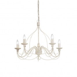 Φωτιστικό Οροφής Corte 005881 64x75/105cm 5xE14 40W White Ideal Lux WHITE