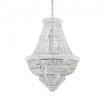 Ceiling Lamp Dubai 243597 80x120/225cm 24xE14 40W Chrome Ideal Lux