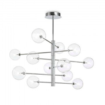 Ceiling Lamp Equinoxe 200118 124x90,5cm 2W Chrome Ideal Lux