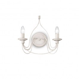 Wall Lamp Corte 028460 36x37x20,5cm 2xE14 40W White Ideal Lux WHITE