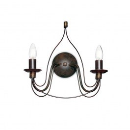 Wall Lamp Corte 057200 36x37x20,5cm 2xE14 40W Bronze Ideal Lux BRONZE