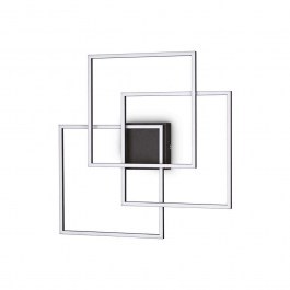 Ceiling Lamp Frame Quadrato 270678 59x9x59,5cm LED 35W 3000K Black Ideal Lux BLACK