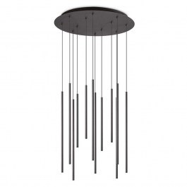 Φωτιστικό Οροφής Filo 263434 60x86/150cm LED 23W 3000K Black Ideal Lux BLACK