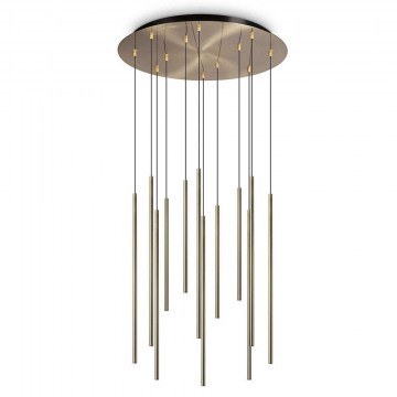 Φωτιστικό Οροφής Filo 263663 60x86/150cm LED 23W 3000K Gold Ideal Lux