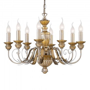 Φωτιστικό Οροφής-Πολυέλαιος Firenze 020839 64x45/105cm 8xE14 40W Gold Ideal Lux