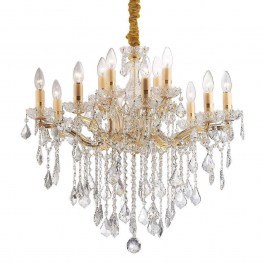 Ceiling Lamp-Chandelier Florian 035611 72x87/120cm 12xE14 Gold Ideal Lux GOLD