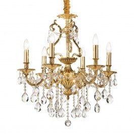 Ceiling Lamp-Chandelier Gioconda 060507 62x93/118cm 6xE14 40W Gold Ideal Lux GOLD
