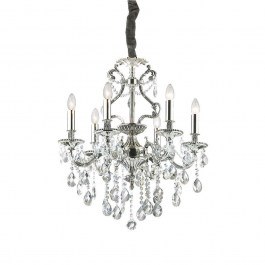 Ceiling Lamp-Chandelier Gioconda 044927 62x93/118cm 6xE14 40W Silver Ideal Lux SILVER