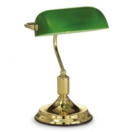 Table Lamp Lawyer 013657 26x38cm 1xE27 60W Gold-Green Ideal Lux GOLD-GREEN