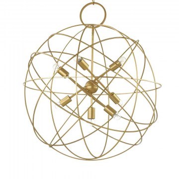 Φωτιστικό Οροφής Konse 156033 80x126/198cm 7xE27 60W Gold Ideal Lux