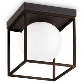 Φωτιστικό Οροφής - Πλαφονιέρα Lingotto 327853 18,5x18,5x21,5cm 1xE14 28W Black Ideal Lux BLACK