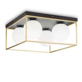 Ceiling Lamp Lingotto 45,5x45,5x21,5cm 4xE14 28W Gold-Black Ideal Lux GOLD-BLACK
