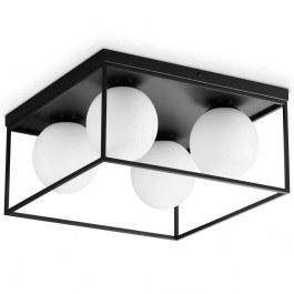 Ceiling Lamp Lingotto 327860 45,5x45,5x21,5cm 4xE14 28W Black Ideal Lux BLACK